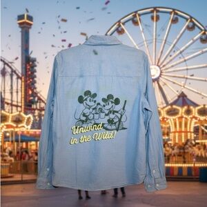Disney Parks Wilderness lodge 50th Anniversary Button Up Shirt